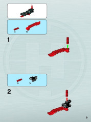 LEGO 6222 instructions page 9 – build guide