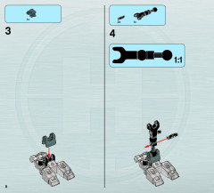 LEGO 6230 instructions page 8 – build guide