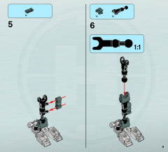 LEGO 6230 instructions page 9 – build guide