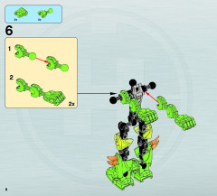 LEGO 6231 instructions page 8 – build guide