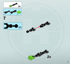 LEGO 6231 instructions page 9 – build guide