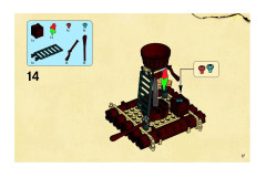 LEGO 6240 instructions page 17 – build guide