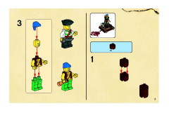 LEGO 6240 instructions page 3 – build guide