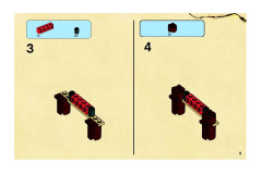 LEGO 6240 instructions page 9 – build guide