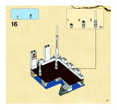 LEGO 6242 instructions page 45 – build guide