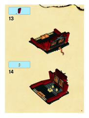 LEGO 6243 instructions page 9 – build guide