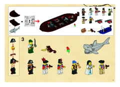 LEGO 6243 instructions page 3 – build guide