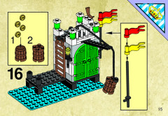 LEGO 6244 instructions page 15 – build guide