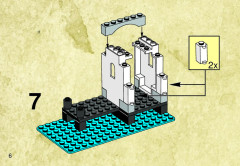 LEGO 6244 instructions page 6 – build guide