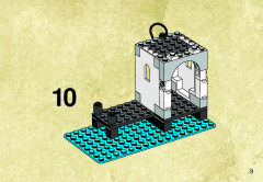 LEGO 6244 instructions page 9 – build guide
