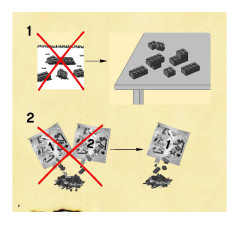 LEGO 6253 instructions page 2 – build guide