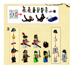 LEGO 6253 instructions page 3 – build guide