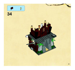 LEGO 6253 instructions page 45 – build guide