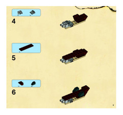 LEGO 6253 instructions page 9 – build guide