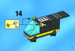 LEGO 6445 instructions page 9 – build guide