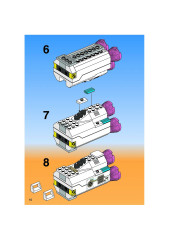 LEGO 6454 instructions page 10 – build guide