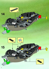 LEGO 6493 instructions page 8 – build guide