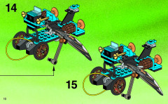 LEGO 6495 instructions page 10 – build guide