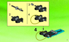 LEGO 6495 instructions page 3 – build guide