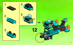 LEGO 6495 instructions page 7 – build guide