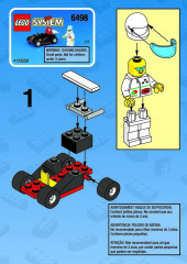 LEGO 6498 instructions page 1 – build guide