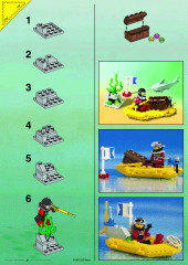 LEGO 6555 instructions page 2 – build guide