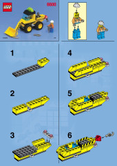 LEGO 6600 instructions page 1 – build guide