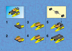 LEGO 6616 instructions page 6 – build guide