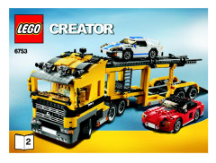LEGO 6753 instructions page 1 – build guide