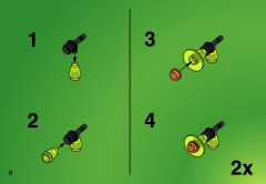 LEGO 6836 instructions page 8 – build guide