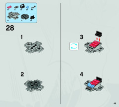 LEGO 6873 instructions page 45 – build guide