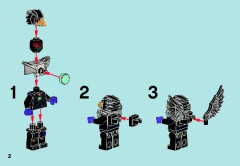 LEGO 70000 instructions page 2 – build guide