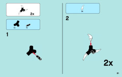 LEGO 70001 instructions page 21 – build guide