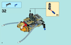 LEGO 70002 instructions page 2 – build guide