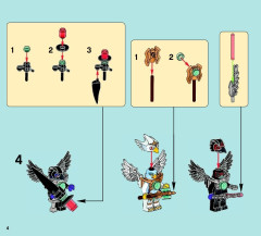 LEGO 70003 instructions page 4 – build guide