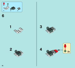 LEGO 70003 instructions page 70 – build guide