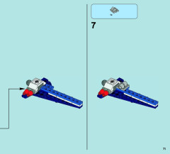 LEGO 70003 instructions page 71 – build guide