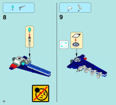 LEGO 70003 instructions page 72 – build guide