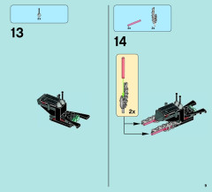 LEGO 70003 instructions page 9 – build guide
