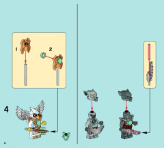 LEGO 70004 instructions page 4 – build guide
