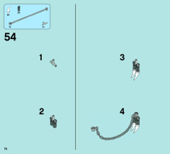 LEGO 70004 instructions page 74 – build guide