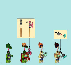 LEGO 70006 instructions page 4 – build guide