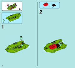 LEGO 70006 instructions page 8 – build guide