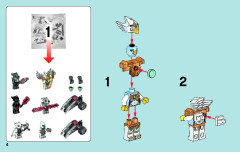 LEGO 70009 instructions page 4 – build guide