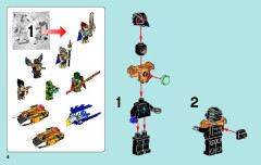 LEGO 70010 instructions page 4 – build guide