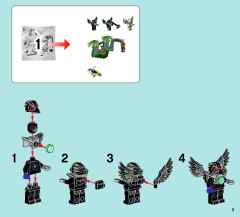 LEGO 70012 instructions page 3 – build guide