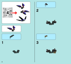 LEGO 70012 instructions page 2 – build guide