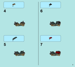 LEGO 70012 instructions page 3 – build guide
