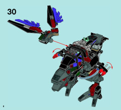 LEGO 70012 instructions page 8 – build guide