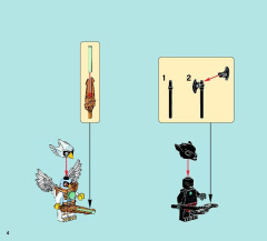 LEGO 70013 instructions page 4 – build guide